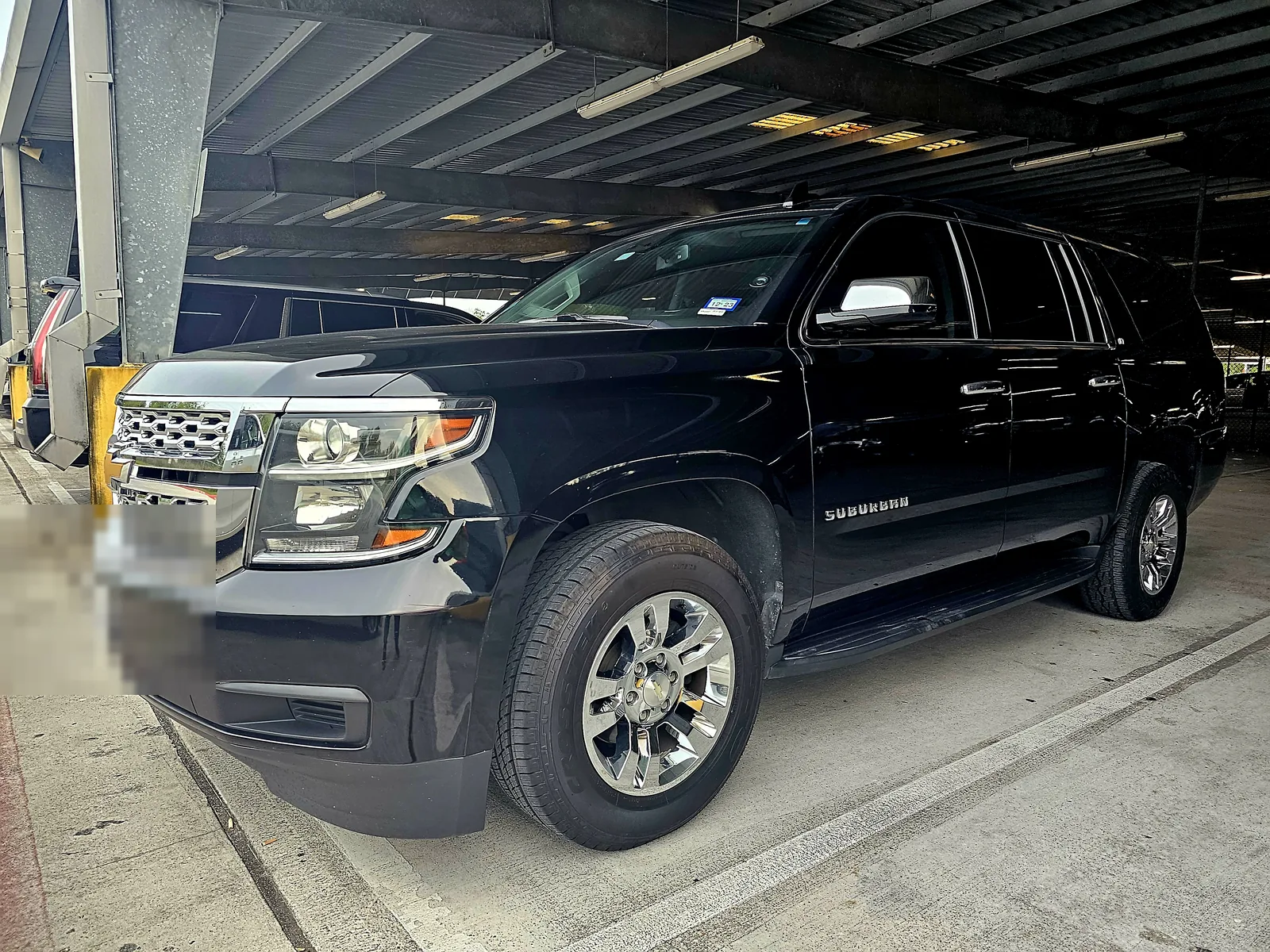 Black Suburban used for private Hobby Airport to Galveston transfers