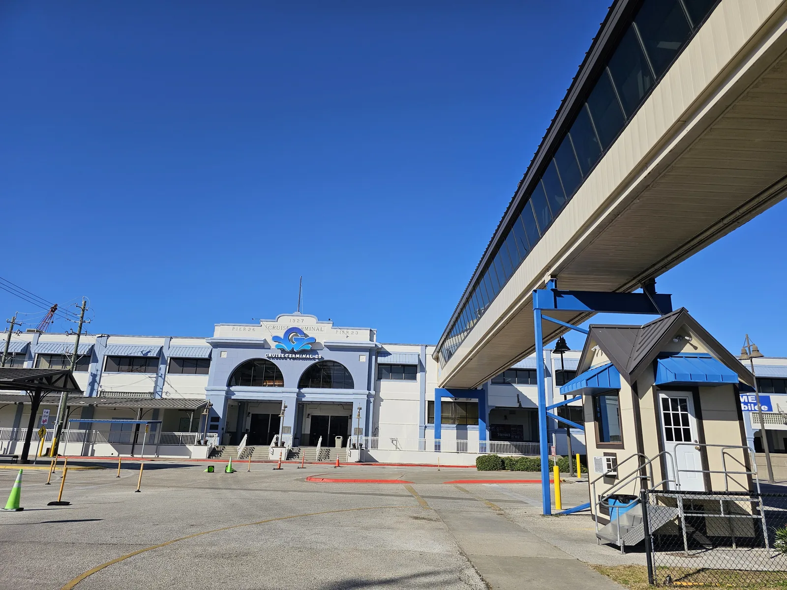 Galveston Cruise Terminal 25 building on Harborside Drive